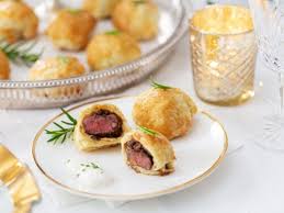 Appetizers: Beef Wellington Puff Pastries