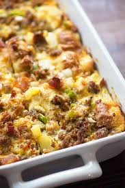Breakfast: Sausage, Egg + Cheddar Casserole