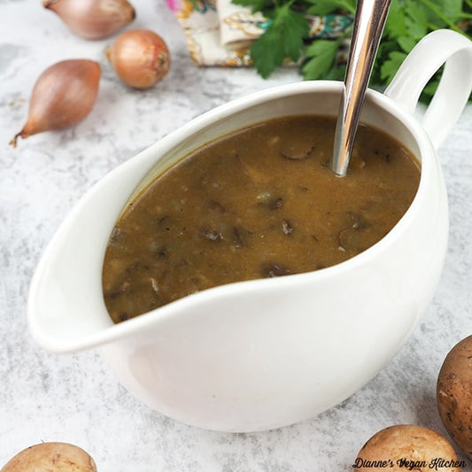 Sauces: Porcini Mushroom + Rosemary Gravy