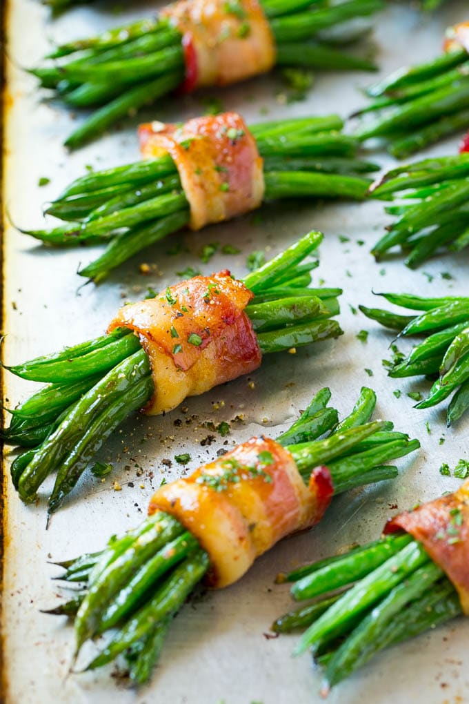 Sides: Bacon + Brown Sugar Wrapped Green Bean Bundles (GF)